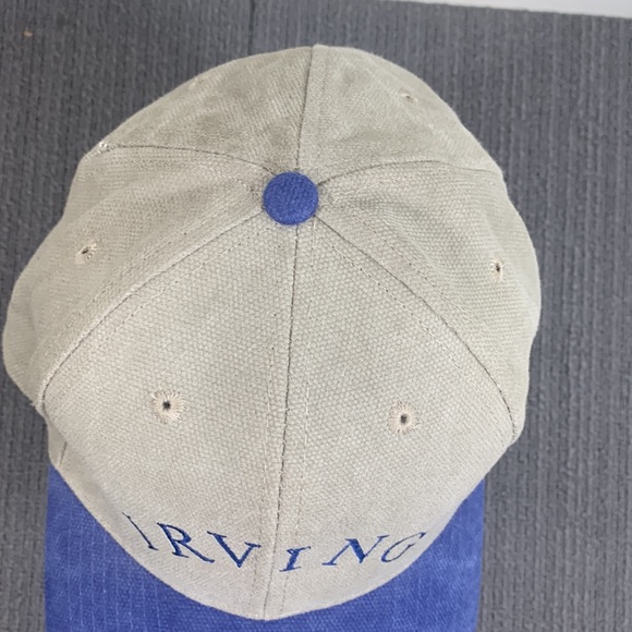 Irving Baseball Hat Mens OSFA Muted Green Blue Brim Strapback cap Toppers - Picture 5 of 13